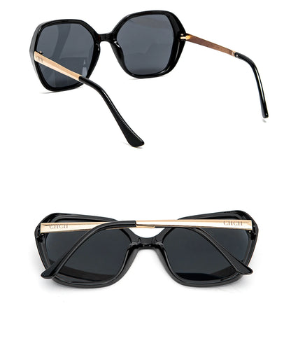 CHCH Sunglasses New Large Frame Gradient Women's Toad Glasses Men's Outdoor Fashion Glasses Beach Glasses