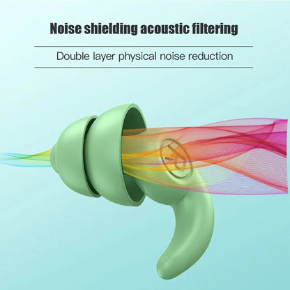 Sleep Soundly & Swim Confidently: Premium Waterproof Anti-Noise Silicone Earplugs for Ultimate Soundproof Comfort!