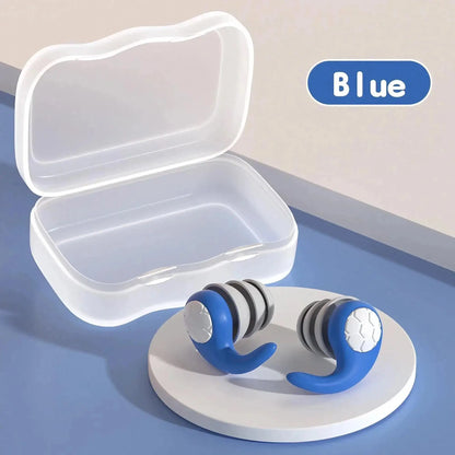 Reusable Soft Silicone Ear Plugs – Noise Reduction & Waterproof Protection for Sleep, Travel & Swimming!