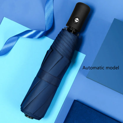 ☀️☔ Fashion Large Travel Umbrella – Heavy-Duty, Windproof & Fully Automatic with UPF50+ UV Protection! ⛳✨