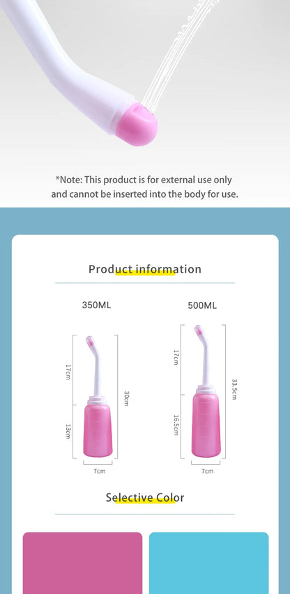 🚿 500mL Portable Handheld Bidet – Gentle & Hygienic Cleansing for Moms, Babies & Travel! ✨💦