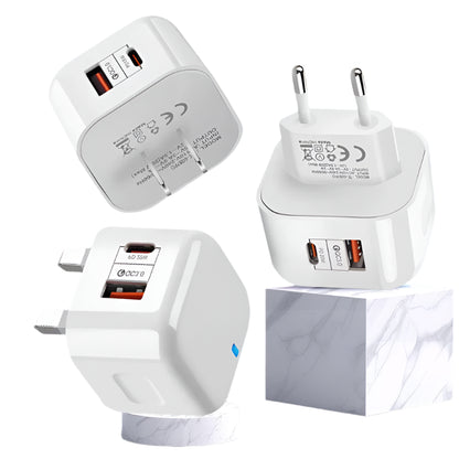 ⚡ PD 20W Fast Charger – Quick & Powerful Charging for iPhone, Samsung & More