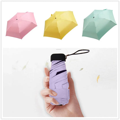 ☀️☔ Pocket-Sized Mini Folding Umbrella – Lightweight, Stylish & Perfect for Sun & Rain Protection! 🎒✨