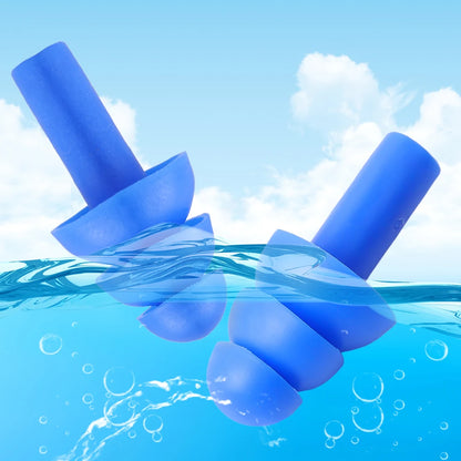 🌙 Sleep Soundly & Swim Safely – Waterproof Noise-Cancelling Silicone Earplugs with Convenient Carry Box! 🏊✨