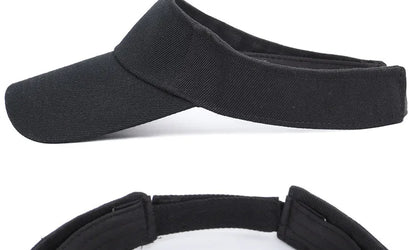 Summer Sun Hats Men Women Cotton Adjustable Visor UV Protection Top Empty Solid Sport Tennis Golf Running Sunscreen Baseball Cap
