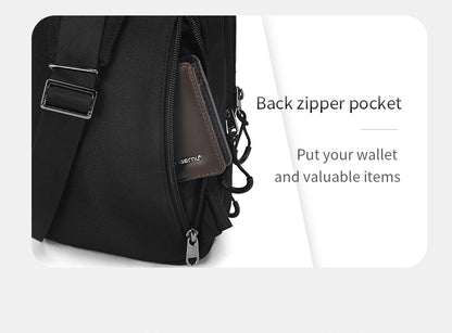 Men's Cool Style Chest Bag – Lightweight Crossbody Shoulder Bag with Lifetime Warranty