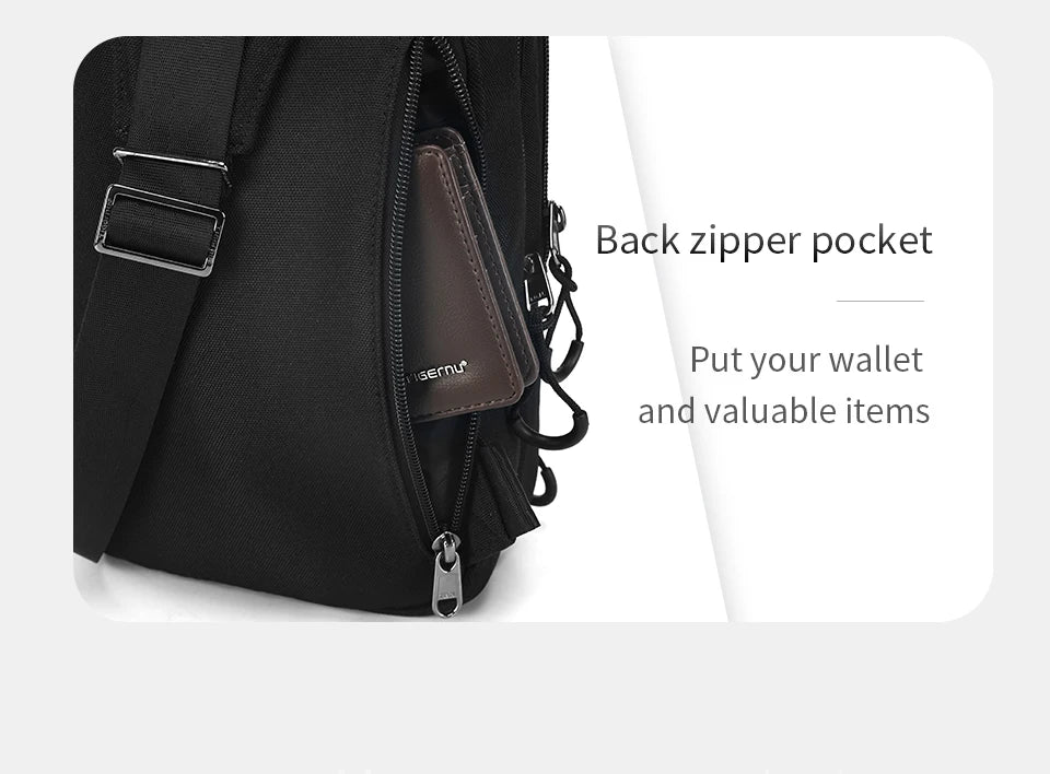 Men's Cool Style Chest Bag – Lightweight Crossbody Shoulder Bag with Lifetime Warranty
