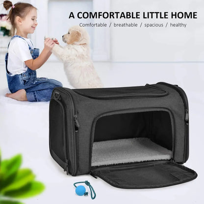 Cat Carriers Dog Carrier Pet for Small Medium Cats Dogs Puppies up to 15 Lbs, TSA Airline Approved Soft Sided