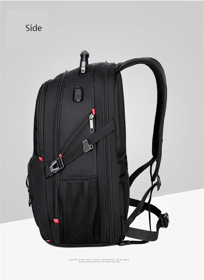 Swiss Multifunctional 17-Inch Laptop Backpack – Durable Travel & College Bag with USB Charging & Water Resistance