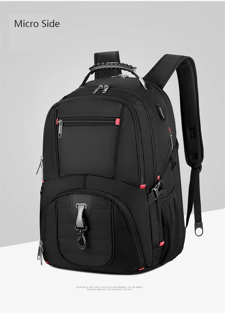 Swiss Multifunctional 17-Inch Laptop Backpack – Durable Travel & College Bag with USB Charging & Water Resistance