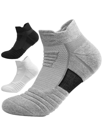 3/6/12 Pairs Mesh Sports Terry Socks – Cushioned, Moisture-Wicking Socks for Running, Hiking & Cycling