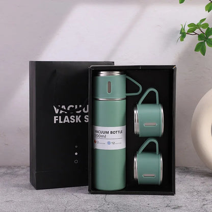 Stainless Steel Vacuum Insulated Bottle, Portable Bottle, Office Gift Set, Business Style Coffee Mug, Thermal Mug, 500ml, 304