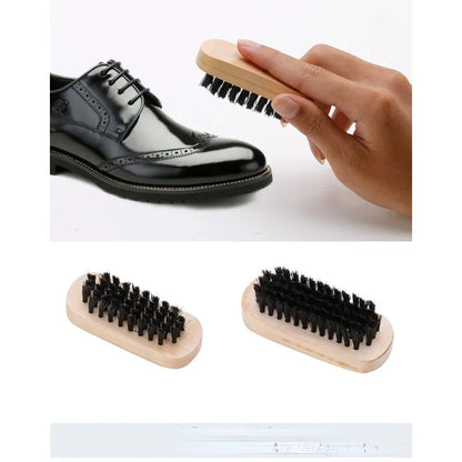 Premium Horsehair Shoe Polish Kit – 9pcs/11pcs Leather Shoe Shine & Care Set