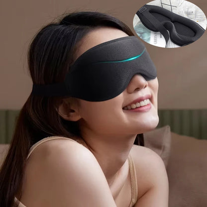 3D Sleep Mask Blindfold Sleeping Aid Eye Mask Soft Memory Foam Face Mask Eyeshade 99% Blockout Light Slaapmasker Eye Cover Patch