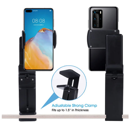 Multifunctional Phone Holder Clip Airplane Train Seat Mount Foldable Phone Stand Portable Mini Bracket Travel Phone Support