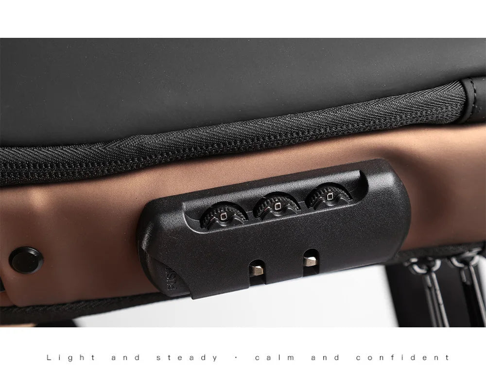 Men's Anti-Theft Chest Bag – USB Charging Crossbody Sling Bag for School, Travel & Daily Use