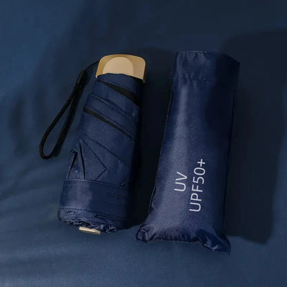 ☀️☔ Mini Pocket Folding Umbrella – Ultra-Light, UV Protective & Waterproof for Travel & Everyday Use! 🌦️✨