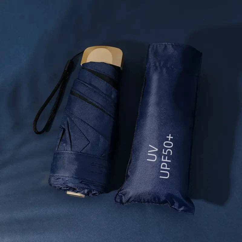 ☀️☔ Mini Pocket Folding Umbrella – Ultra-Light, UV Protective & Waterproof for Travel & Everyday Use! 🌦️✨