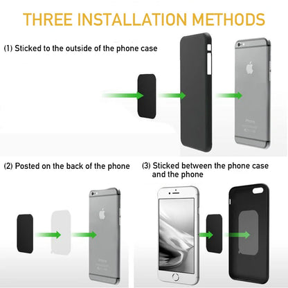 Metal Plate for Magnetic Phone Car Holder Universal Strong Adhesive Replacement Phone Plate Suitable for Phone Magnetic Mount