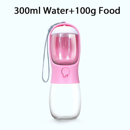 Dog Water food Bottle Portable Travel Pet Drinker Dog Bowl Food Cat Fountain Outdoor Walking Drinking Bottle Dogs Feeder