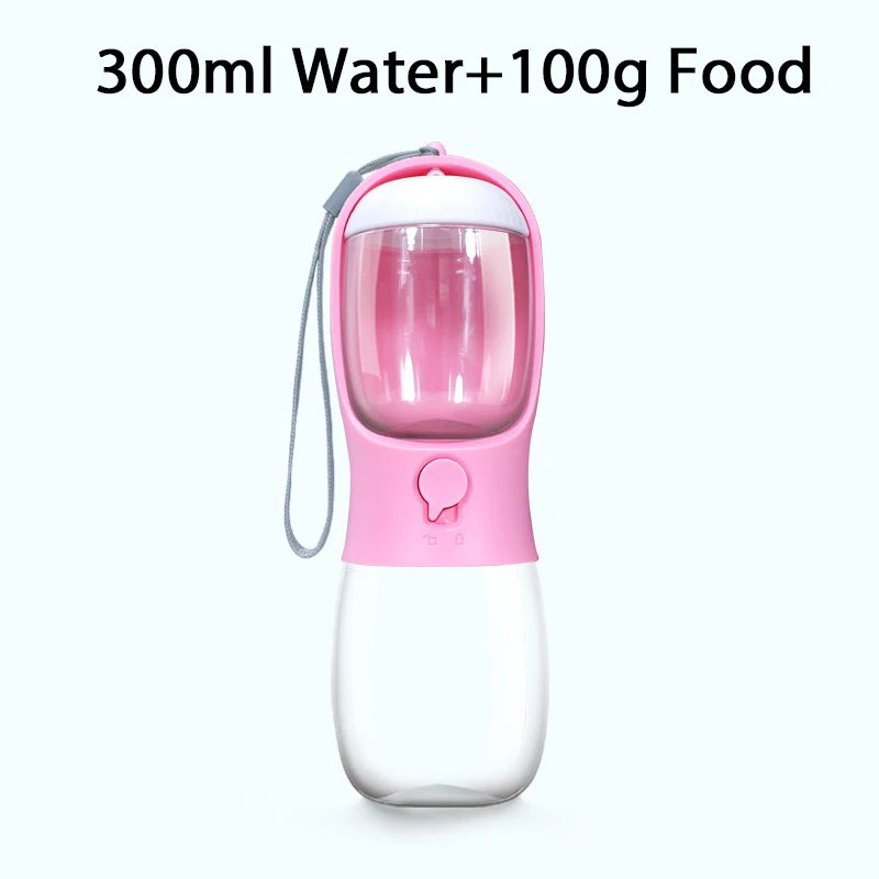 Dog Water food Bottle Portable Travel Pet Drinker Dog Bowl Food Cat Fountain Outdoor Walking Drinking Bottle Dogs Feeder