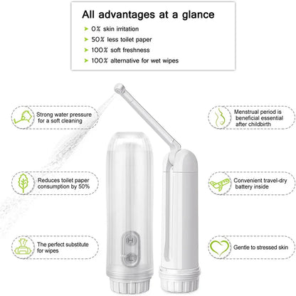 🚿 Pocket Handheld Automatic Bidet – Portable & Hygienic Toilet Sprayer for Travel & Personal Care! ✨💦