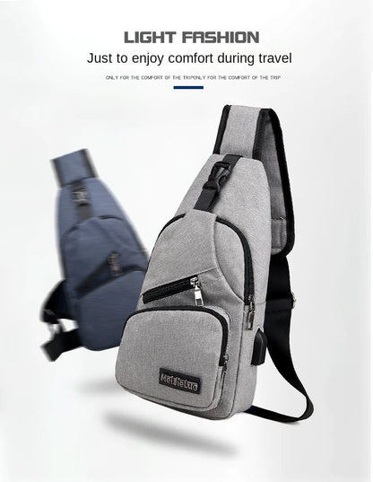Fashion Casual Crossbody Bag Small Men's Shoulder Bag Men Diagonal Backpack Messenger Phone Bag Boy Fanny Chest Pack New