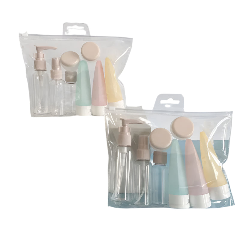Refillable Travel Bottle Set – Perfume, Lotion, Shampoo & Shower Gel Dispensers 💧🌿