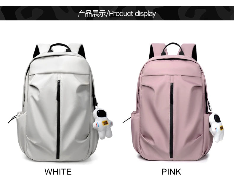 Fashion 35L High Capacity Waterproof Backpack – Trendy Laptop School Travel Bag for Men and Women