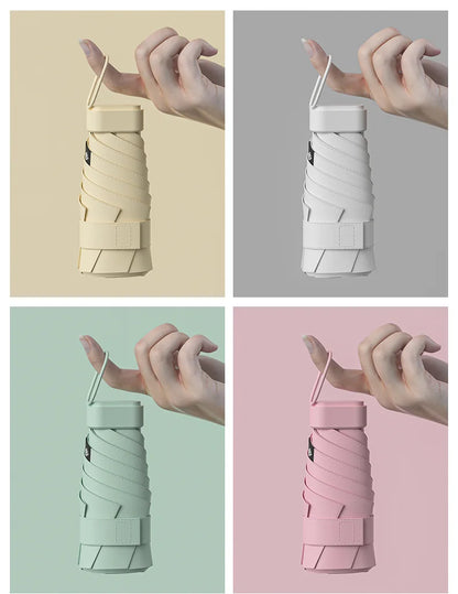 ☀️ UPF50+ Mini Folding Umbrella – Ultra-Compact, UV-Protective & Waterproof for Travel & Everyday Use! ☔✨