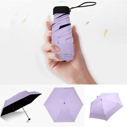 ☀️☔ Pocket-Sized Mini Folding Umbrella – Lightweight, Stylish & Perfect for Sun & Rain Protection! 🎒✨