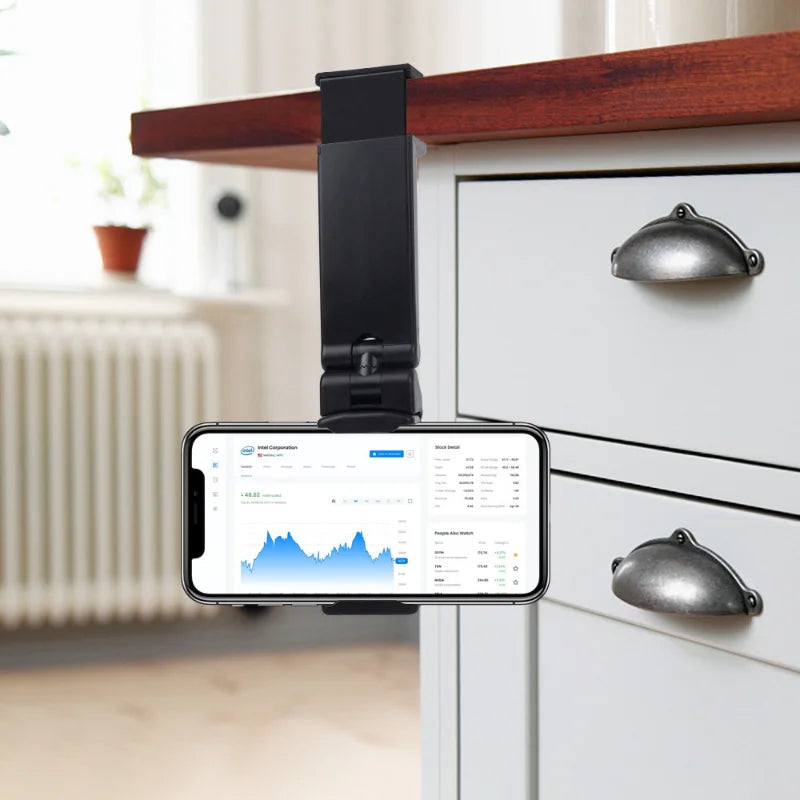 Multifunctional Phone Holder Clip Airplane Train Seat Mount Foldable Phone Stand Portable Mini Bracket Travel Phone Support