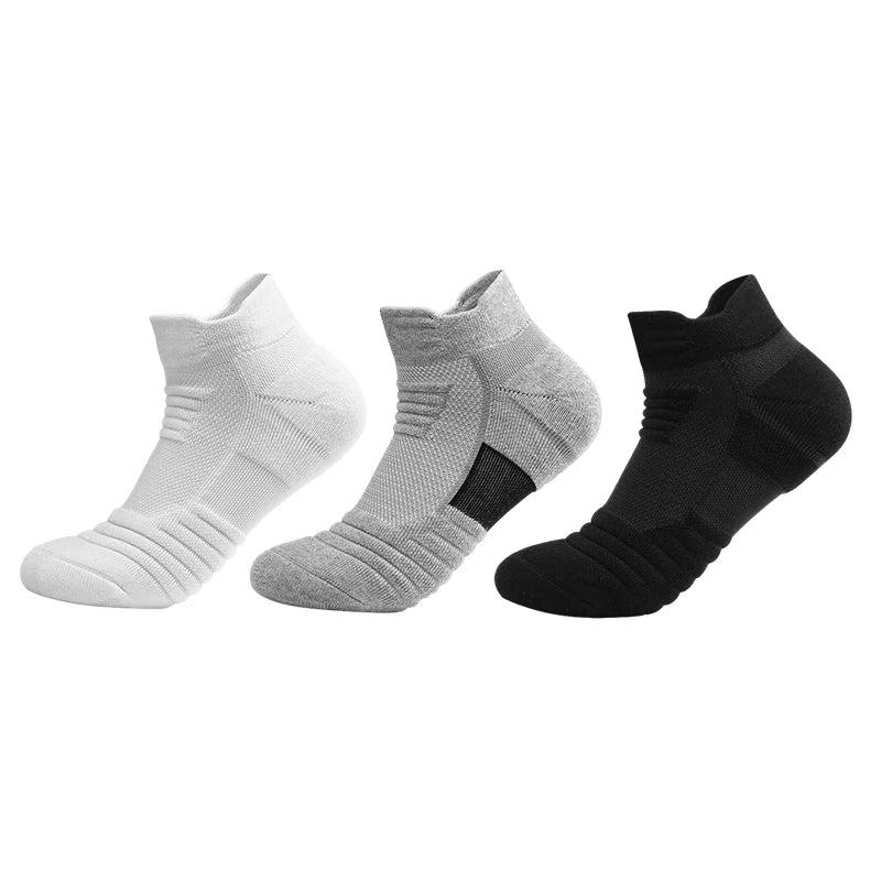 3/6/12 Pairs Mesh Sports Terry Socks – Cushioned, Moisture-Wicking Socks for Running, Hiking & Cycling