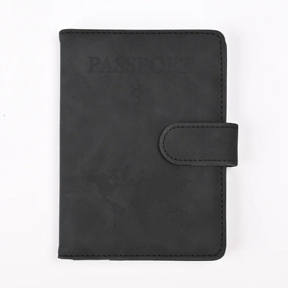 Passport Covers for Women & Men – Letter Print Passport Holder, Flight Ticket Clips, ID & Credit Card Holder, Travel Organizer