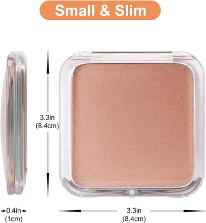 Compact 15X Magnifying Makeup Mirror – Portable Foldable Pocket Mirror for Travel & Purses