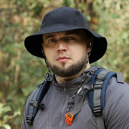 XXL Big Head Bucket Hat – Lightweight Quick-Dry Sun Hat for Outdoor & Fishing (60-65cm)