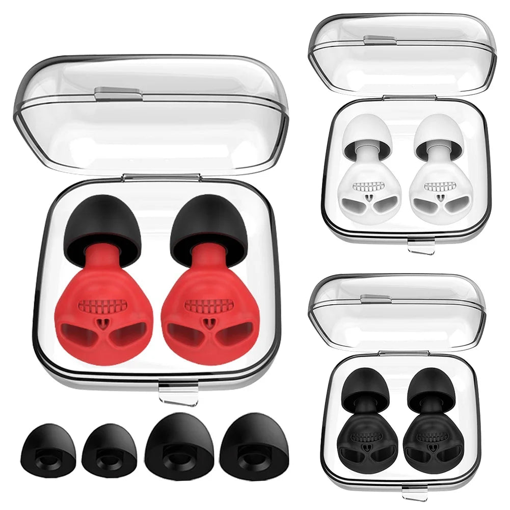 Silicone Soundproof Earplug Anti Noise Sleeping Ear Plugs Sound Insulation Noise Reduction Ear Protection Swimming Earplugs