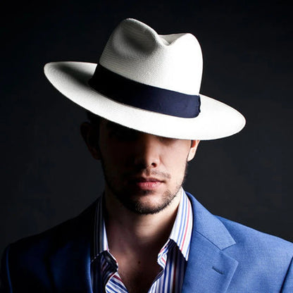 Sombrero Panama Hombre Summer Sun Protection Straw Hat Five Cent Grass Woven Panama Hat For Men Big Head Big Size Gentleman Hats
