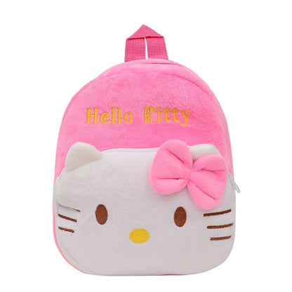 Sanrio Plush Bag Kawaii Hello Kitty Backpack Baby Candy Bag Cartoon Anime Kids Kindergarten Plush Schoolbag Plush Birthday Gift
