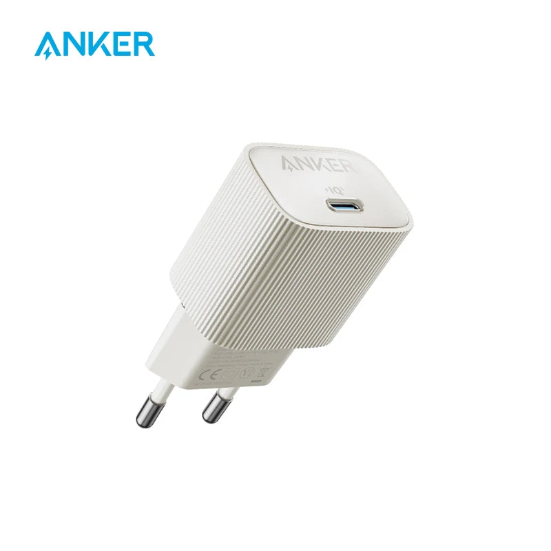 Anker Nano USB-C Charger 30W – High-Speed PIQ 3.0 & PPS Fast Charging Power Adapter, Compatible with iPhone 15/14, Samsung, and More