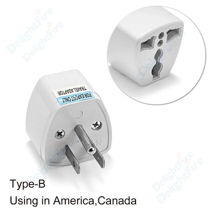 Universal Travel Plug Adapter – UK/EU/KR/US/AU/Brazil/French to Worldwide Power Socket Converter