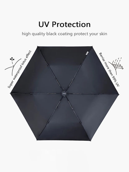 Parachase Ultra-light  Folding Umbrella 111g Only Anti UV Travel Light Sun Umbrella Windproof Carbon Fiber Portable Parasol 6K