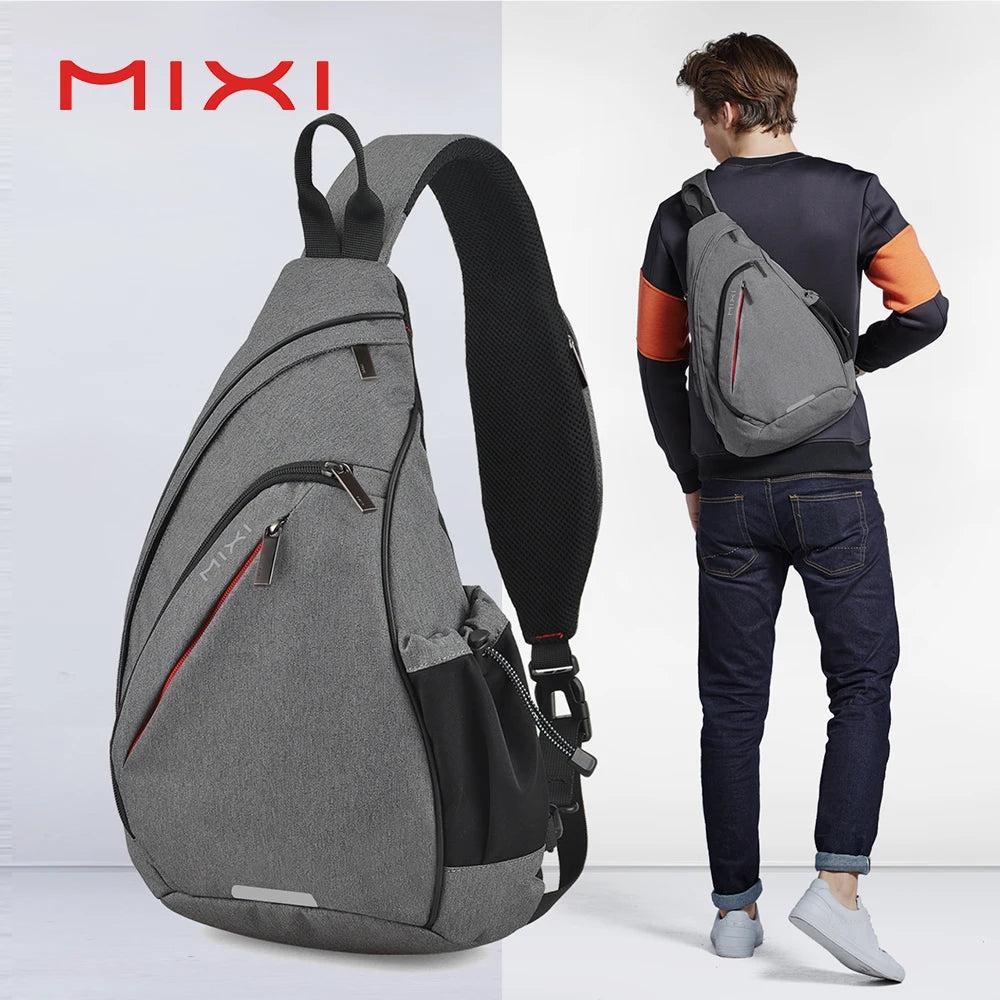Mixi Men's & Women's Sling Backpack – Versatile USB Crossbody Bag for Travel, Sports & School
