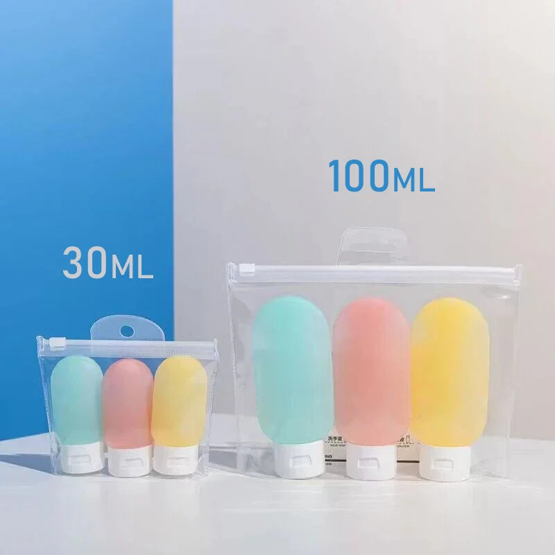 Travel Refillable Bottle Set – Perfect for Cosmetics, Lotion, Shampoo & Toiletries 💧