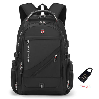 2025 Waterproof Laptop Backpack – 17/20 Inch Oxford Travel Rucksack for Men & Women, School Bag with Modern Design