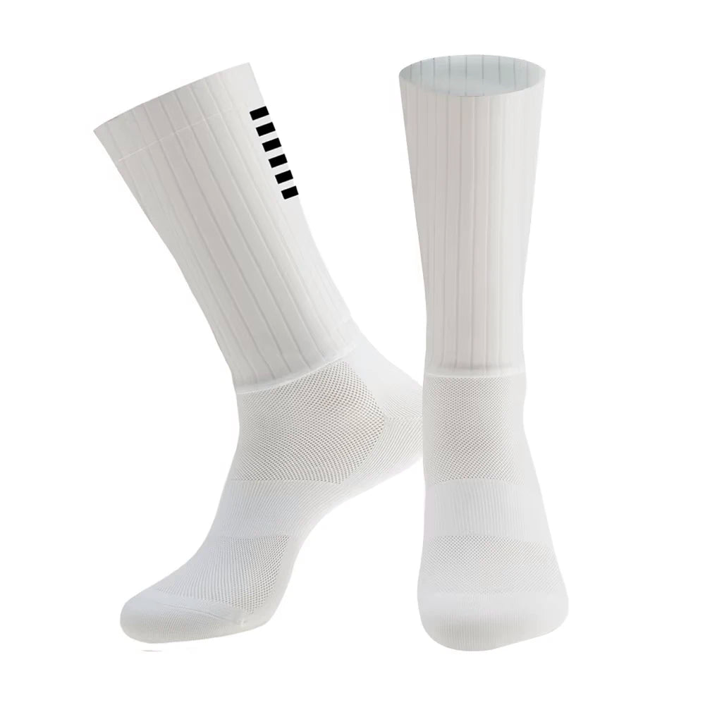 Silicone Anti-Slip Cycling Aero Socks – High-Performance Bike & Running Socks for Men