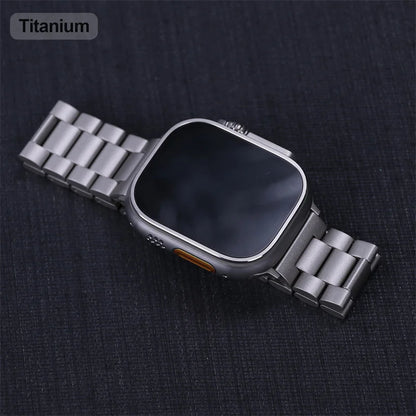 Premium Stainless Steel Strap for Apple Watch – Elegant Metal Bracelet (Ultra/Series 10/9) ✨