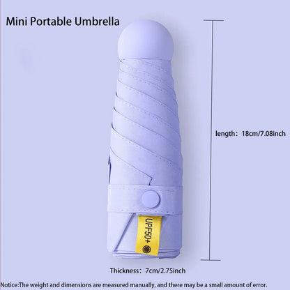 ☀️☔ Ultra-Light Mini Folding Travel Umbrella – Compact, Waterproof & Perfect for Sun & Rain! 🌦️✨