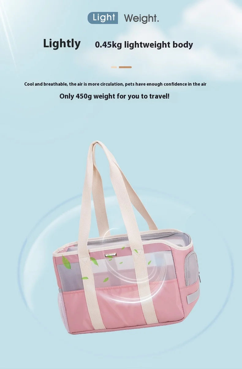 Dog Carrier Bag Soft Side Backpack Cat Pet Carriers Dog Travel Bags Airline Approved Transport for Small Dogs Cats Outgoing