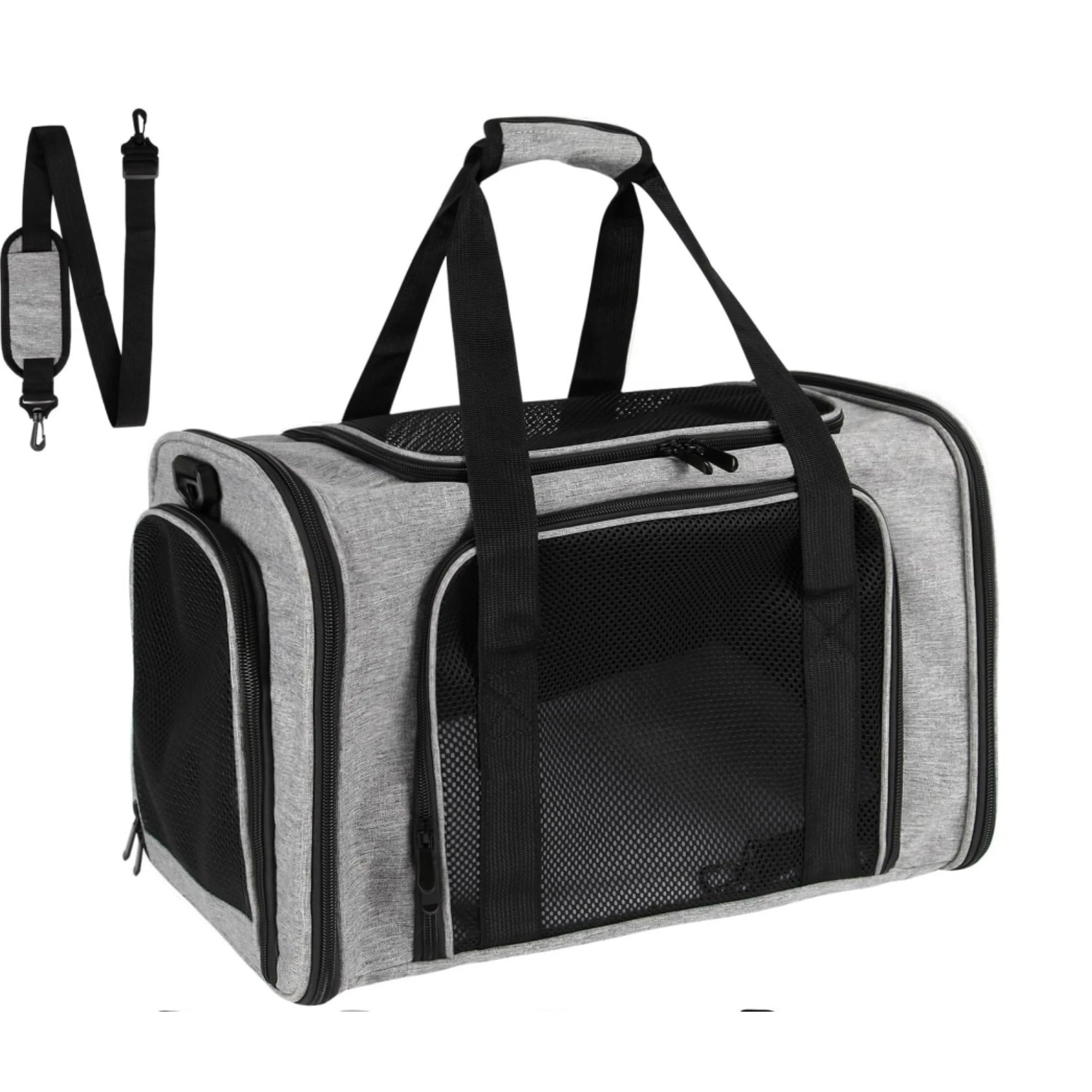 Cat, Dog Carrier for Small Medium Cats Puppies up to 15 Lbs, TSA Airline Approved Carrier Soft Sided, Collapsible Travel Puppy C
